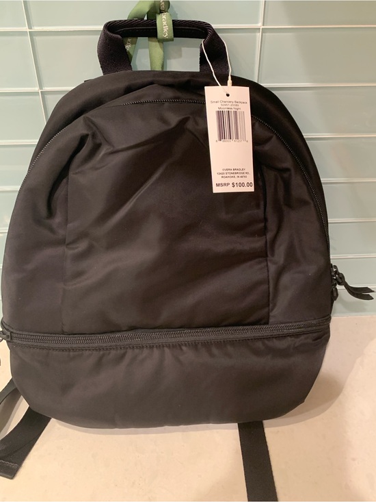 Vera Bradley Handbags - Vera Bradley Black Small Everyday Backpack Paisley Inner NWT retail $100